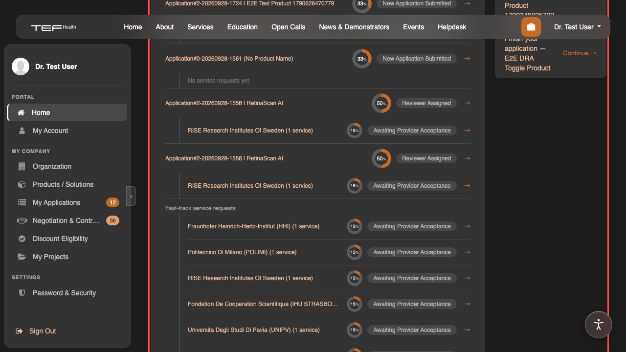 Dashboard overview