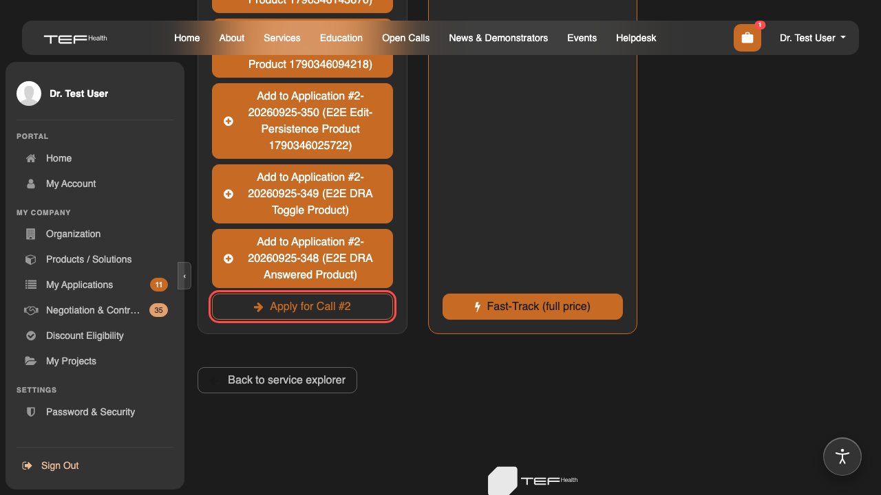 Request or apply for discounts